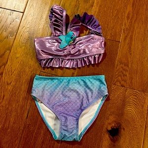 Disney Girls 5/6 Ariel Bathing Suit
